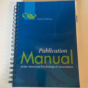 Publication Manual of the American Psychological Association Book - 6th Edition